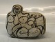 B&G  Sten Lykke Madsen abstract woman sculpture 11.5 x 14 cm B&G Art Pottery