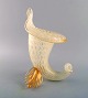 Barovier and Toso, Venice. Organically shaped vase in mouth blown art glass. 
Italian design, mid 20th century.
