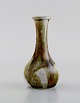 Swedish ceramicist. Unique vase in glazed stoneware. 1980s.
