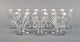 Baccarat, France. Seven Tallyrand glasses in clear mouth-blown crystal glass. 
Mid-20th century.
