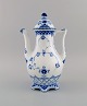 Royal Copenhagen Blue Fluted Full Lace coffee pot in porcelain. Model Number 
1/1202.

