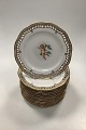 Danam Antik 
presents: 
Set of 12 
Flora Danica 
Plates No 3584 
with Putties / 
Engles from 
1850-1870