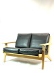 Hans J wegner, GE290 2-seater sofa in black leather.
Excellent condition
