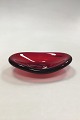 Red Glass Bowl Scandinavian Design