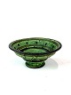 Ceramic bowl in green colours by Herman A. Kähler from around the 1940s. 
5000m2 showroom.
Great condition
