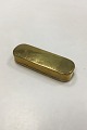 Brass Snufff box with decoration and text(wear)