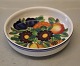 709 Round bowl 4 x 16.5 cm bottle tray (1739709) Golden Summer Royal Copenhagen 
Faience