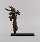 V.V.A, French bronze sculptor. Abstract bronze sculpture. Edition 1/8. Late 20th 
century.
