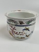 Chinese flowerpot / cache pot with butterflies and cherries, 20th Century