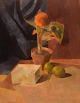 Lars V. Swedish artist. Oil on board. Modernist still life. Dated 1945.
