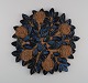Gabi Citron-Tengborg. Own workshop, Lund. Large unique wall plaque in glazed 
stoneware shaped like flowers and foliage. 1960s.
