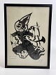 Paper cutting of the thunder god Ramasun / God of Thunder. Signed and dated 1978