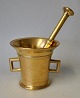Pegasus – Kunst - Antik - Design presents: Brass mortar with pistil, 19th century Denmark.