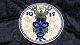 Aluminia Faience Plate with Flowers year # 1917Dek. # 843 / # 340Diameter 19 cm.SOLD