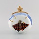 Silvia Klöde (b. 1956) and Alfred Weber for Meissen. Surrealistic "Le jeune 
Harlekin" lidded vase in hand-painted porcelain. Lid knob in gilded brass. 
1980s.
