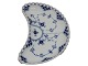 Antik K presents: Blue Fluted Full LaceMoon shaped dish 21 cm. #1173