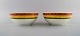 Paloma Picasso for Villeroy & Boch. Two large "My way" porcelain bowls. Colorful 
decoration. 1990s.
