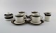 Anja Jaatinen-Winqvist for Arabia. Karelia coffee service in glazed stoneware 
for four people. Finnish design, 1970s.
