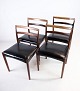 Set of 4 dining chairs, model 61, Rosewood, Harry Østergaard, 1960
Great condition
