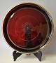 Pegasus – Kunst - Antik - Design presents: German ruby red crystal serving tray, 19th century.