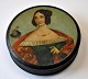 Empire papmache box with hand-painted portrait, 19th ...