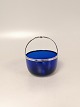 Blue glass sugar bowl with self-mounting from Svend Toxværd 830s