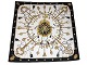 Hermes silk scarf - Black and gold