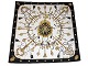 Hermes silk scarf - Black and gold