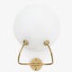Roxy Klassik presents: Arne Jacobsen / Fog & MørupWall lamp in patinated brass and opal glass. Designed for ...