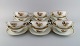 Twelve Royal Copenhagen Golden Basket bouillon cups with saucers.
Model number 595/9571. Dated 1889-1922.