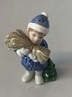 Christmas ornament in the form of a boy with neg from # 2005Deck No. 154SOLD