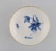 Royal Copenhagen Blue Flower Curved bowl on base with gold edge. 1970s. Model 
number 10/1532.
