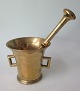Pegasus – Kunst - Antik - Design presents: Danish brass mortar with pistil, 19th century.