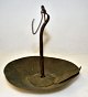 Pegasus – Kunst - Antik - Design presents: Oil lamp in brass, 18/19. year Samsø, Denmark