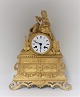 Lundin Antique presents: Bronze clock. Produced around 1840. Height 33 cm. Clockwork works