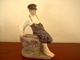 Large Royal Copenhagen Figurine: Boy on Rock