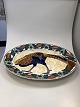 Aluminia Earthenware Oval Tray No 975/632 with pheasant Motif