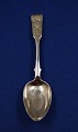 Russian silver flatware from St. Petersburg, dessert spoon 18cm from year 1836 with mark 84 = 875 silver