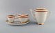Christian Joachim for Royal Copenhagen. "The Spanish pattern". Coffee pot with 
sugar bowl and creamer on serving tray. Produced from 1931-1970.
