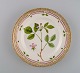 Royal Copenhagen Flora Danica salad plate in hand-painted porcelain with flowers 
and gold decoration. Model number 20/3573.
