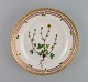 Royal Copenhagen Flora Danica salad plate in hand-painted porcelain with flowers 
and gold decoration. Model number 20/3573.
