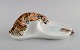 Rare art nouveau Stadt Meissen porcelain figure / bowl. Tiger and snake. Early 
20th century.
