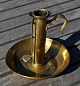 Pegasus – Kunst - Antik - Design presents: Antique Danish chamber candlestick in brass, 19th century.