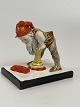 Antique letter weight in the form of a figure with a pixie / gnome from Villeroy 
& Boch, Dresden, circa 1900