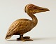 Viennese bronze. Rare art deco pelican made from bronze. 1930s.