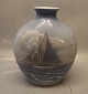 B&G 948- 5507 Large Marine Vase 31 x 28 cm Sailship B&G Porcelain
