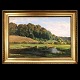 C. F. Aagaard, 1933-95, oil on canvas. Danish landscape. ...