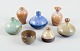 L'Art presents: Contemporary Scandinavian ceramicists, a collection of seven miniature unique vases.