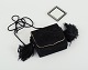 Yves Saint Laurent shoulder bag in suede with fringes and matching make-up 
mirror.