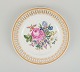Antique Meissen openwork plate in hand-painted porcelain ...